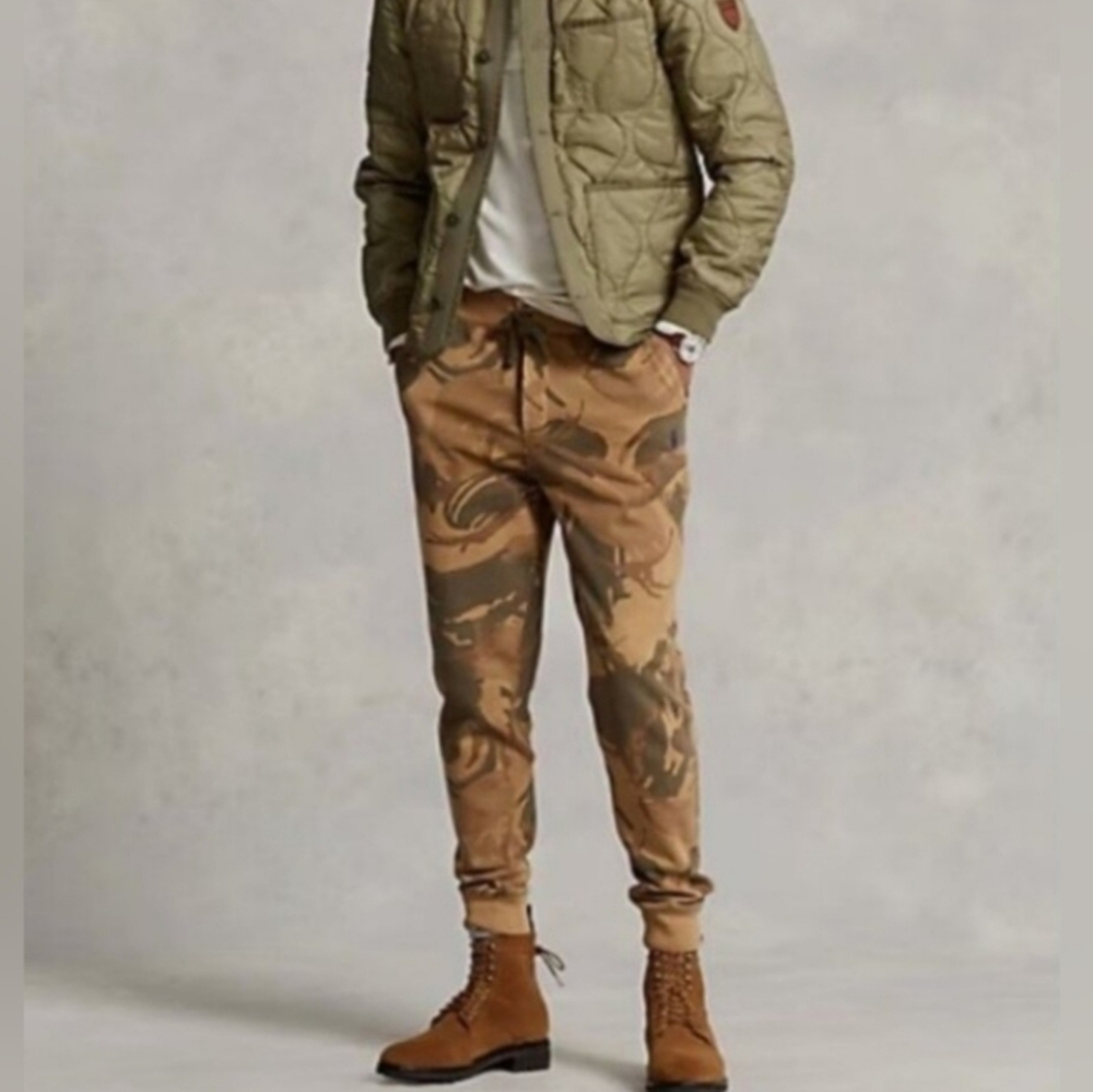 NWT Men"s Ralph Lauren Polo Denim & Supply Camo Jogger Pants - Picture 1 of 12